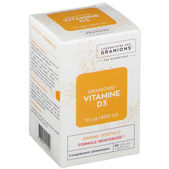 Image Granions vitamine D3 - 60 gélules végétales