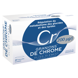 Image GRANIONS DE CHROME AMPOULE BUVABLE BOITE 30